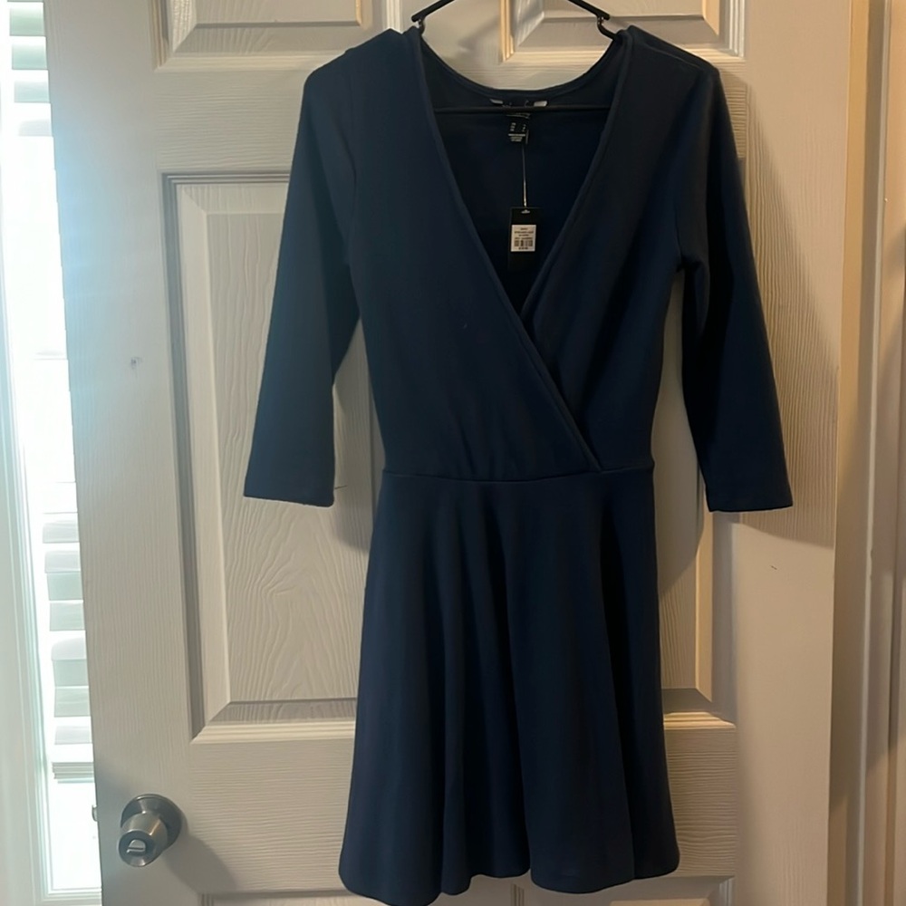Blue Streetwear Society sweater dress size small. V-neck